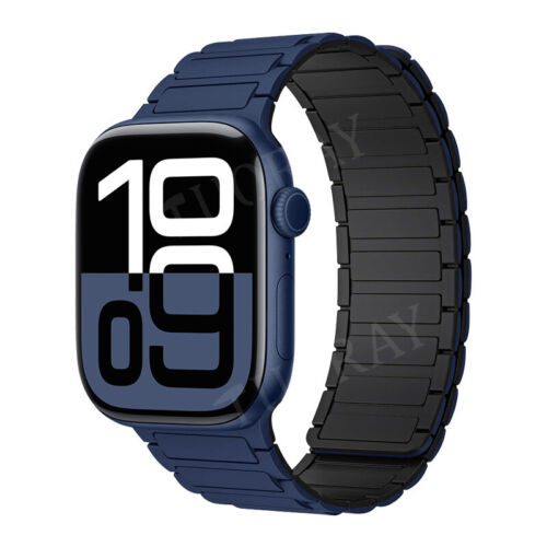Correa magnética de silicona para Apple Watch Series 10 9 8 7 6 5 SE Ultra 2 - Imagen 21 de 50