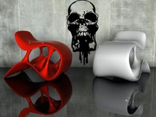 SKULL HUMAN SKELETON Wall MURAL Vinyl Art Sticker M226