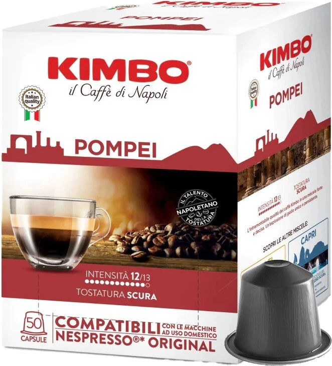 200 Capsule Kimbo Pompei - Capsule Compatibili con Nespresso Original - Immagine 3 di 3