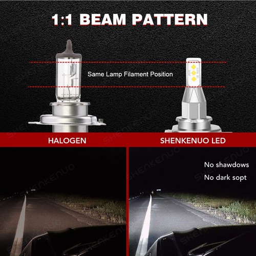 Faros LED bombillas altas bajas para Toyota Yaris Hatchback 1,5 L 2007-2020 H4/9003 - Imagen 6 de 10