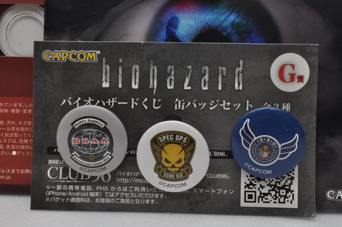 BIOHAZARD CORD Veronica REVELATIONS GAME SHOW CD Badge Set Resident Evil Capcom - Imagen 7 de 12