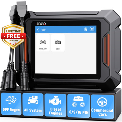 Heavy Duty Truck OBD2 Scanner All System Diesel Diagnostic DPF Regen Oil Reset
