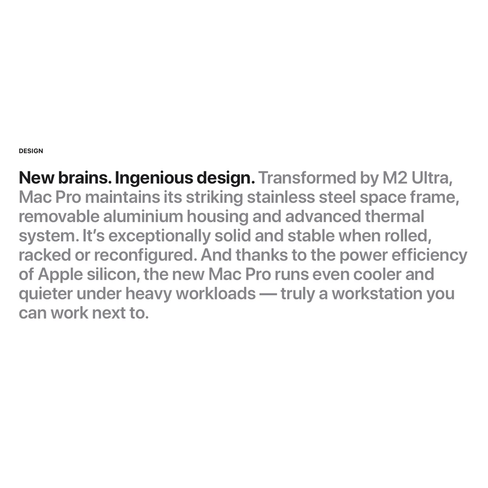 Mac Pro Apple M2 Ultra 24-core CPU 76-core GPU 192GB Ram 8TB SSD NEW - Image 2 of 4