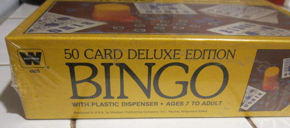 NIB 1981 Bingo Game 50 Card Whitman No. 4805 New in Sealed Box - Image 4 of 4