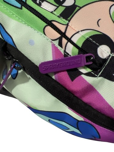 SPRAYGROUND POWERPUFF GIRLS MONSTER SHARK BACKPACK BOOK BAG RARE - Picture 7 of 13