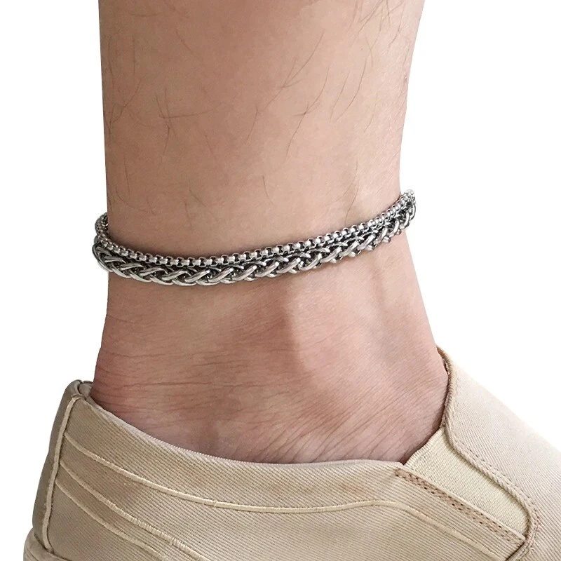 Stainless steel clearance anklet bracelets