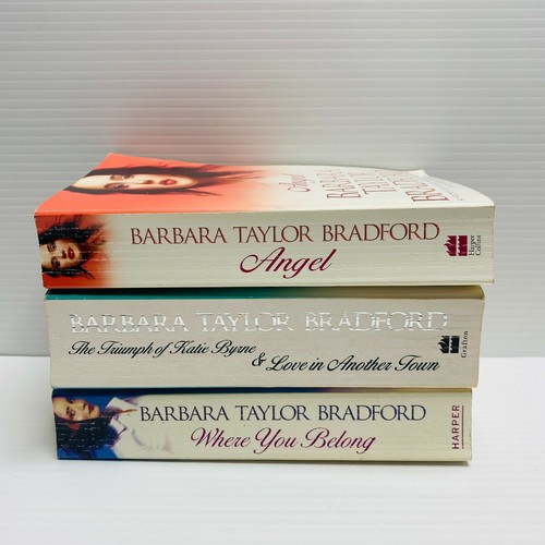 Barbara Taylor Bradford x3 books 4 Stories, Angel, Where You Belong Small Pb Lot - Picture 2 of 7