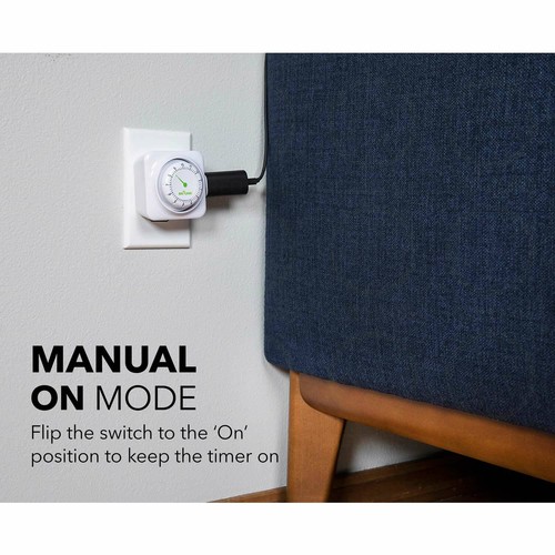 BN-LINK 12 hour mechanical countdown Grounded timer 3 Prong outlet Energy Saving - Picture 6 of 7