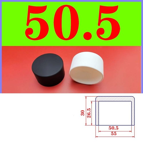 Round Plastic Black Blanking End Cap Caps Tube Pipe Inserts Plug Bung 2- 78.5mm - Picture 44 of 58