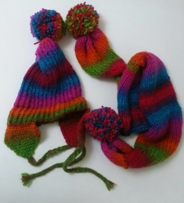 bobble hat and scarf