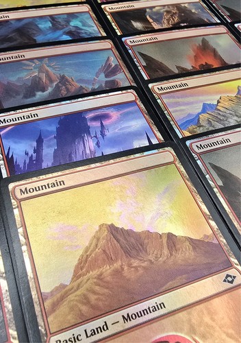 25 Foil Magic the Gathering Foil Lands - Pick your type - Picture 11 of 18