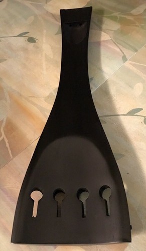 4 String Double Bass Tailpiece Gabon Ebony Wood Tailpiece 3/4 Upright Bass Parts - Picture 4 of 4