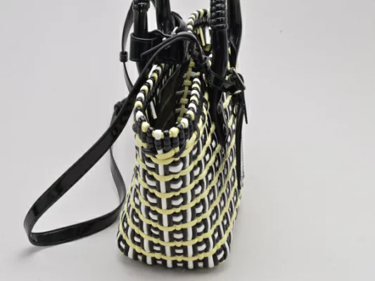 【新品・国内即発】BALENCIAGA 671342 2IE3Y 5812 Bistro XS BALENCIAGA Bistro Basket Bag XS Patent Leather 2-Way Hand