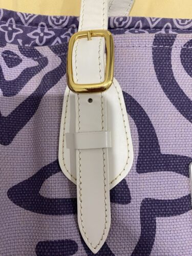 LOUIS VUITTON - LIMITED EDITION TAHITIENNE CABAS TOTE BAG - PURPLE CANVAS - Picture 3 of 23