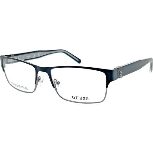 Guess GU50082 Mens Metal Stainless Steel Eyeglass Frame 002 Matte Black 56-17 - Picture 2 of 5