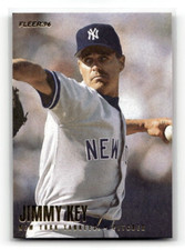 Jimmy Key #U62 1996 Fleer Update New York Yankees Baseball Card MLB