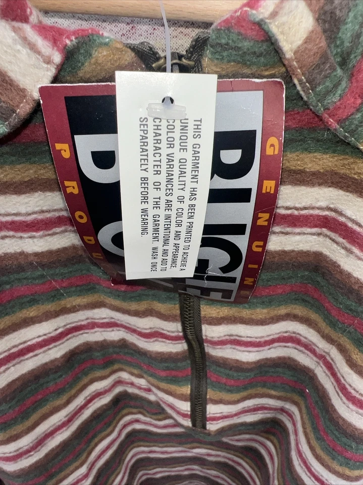 Camisa Bugle Boy Talla Grande Manga Cremallera Cuello De Colección NUEVA Era Grunge Azteca Foto 2 de 4