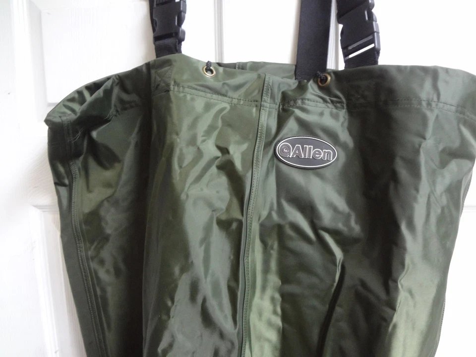 Allen Fox River Stockingfoot Chest Waders Small Men's Size Green -28 - Image 2 of 4