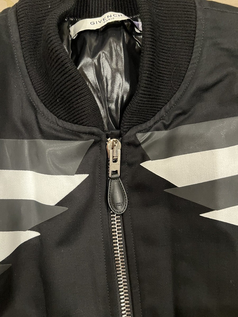 Givenchy Cotton Digital Wing in Black size L $3600 Bomber