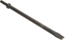 Made in USA 1" Head Width, 18" OAL, 0.68" Shank Diam, Flat Chisel