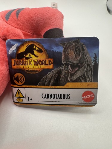 3x Jurassic World 7” Plush Dinosaurs with SOUND Mini Dino Mattel - Picture 15 of 15