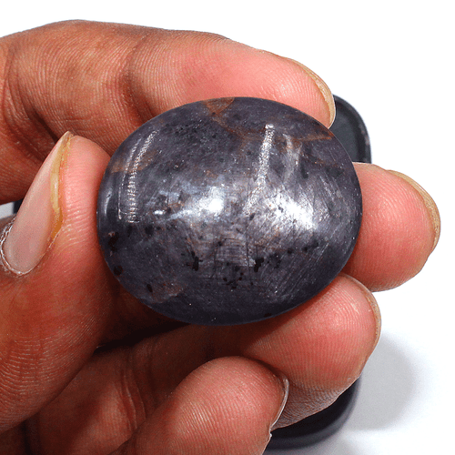113 Cts Natural Star Ruby Top Quality 30.4mmx25.8mm Huge Oval Cabochon Gemstone - Picture 10 of 18