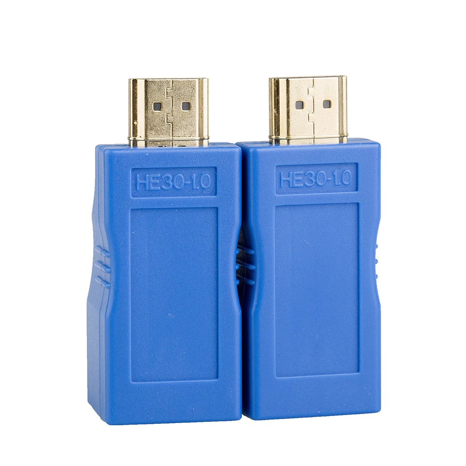 Extensor HDMI sobre Cat6 RJ45 Red LAN Cable 30M 1080P Video Audio Adaptador Foto 2 de 4