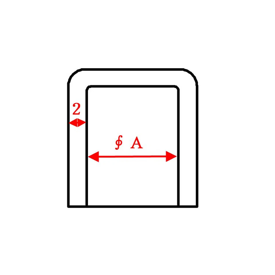 3-78mm Schwarz Gummi Rohr Endkappen Stuhlbeinkappen Stuhl Tisch Füße Rohrkappen - Bild 3 von 4