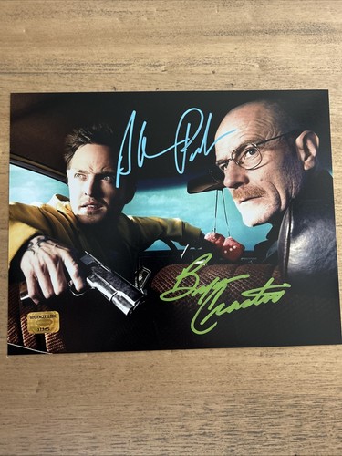 Aaron Paul Bryan Cranston 8x10 handsigniertes signed Foto mit COA!