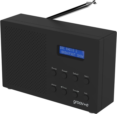 Groov-e Paris DAB/FM Radio with Bluetooth & Alarm Clock – Portable Elegance - Picture 3 of 8
