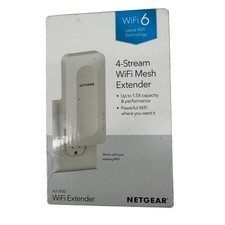 NETGEAR AX1800 WiFi Mesh Extender EAX15 White WiFi 6 4-Stream Booster