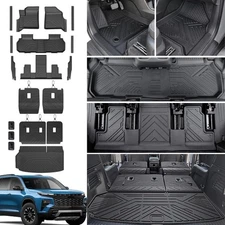 Floor Mats Set for 2024 2025 2026 Chevy Traverse 24-26 7 Seats-Full 