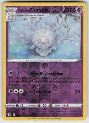 Galarian Cursola 118/264 Fusion Strike Reverse Holo Rare
