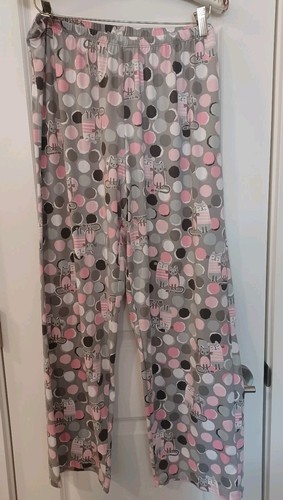 Tono Mujer Talla L PJ o Ropa de Salón Gatos y Lunares Cintura Elástica Acogedora