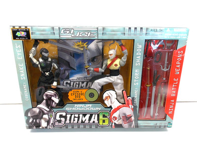 NEW 2005 G.I. JOE SIGMA 6 NINJA SHOWDOWN SNAKE EYES STORM SHADOW ACTION FIGURES