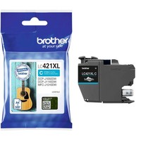 Brother LC-421 Xl C Cyan Original Tintenpatrone 500 Seiten Blau LC421XLC