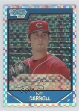 2007 Bowman Draft Chrome Picks X-Fractor 176/299 Scott Carroll #BDPP31 0a1