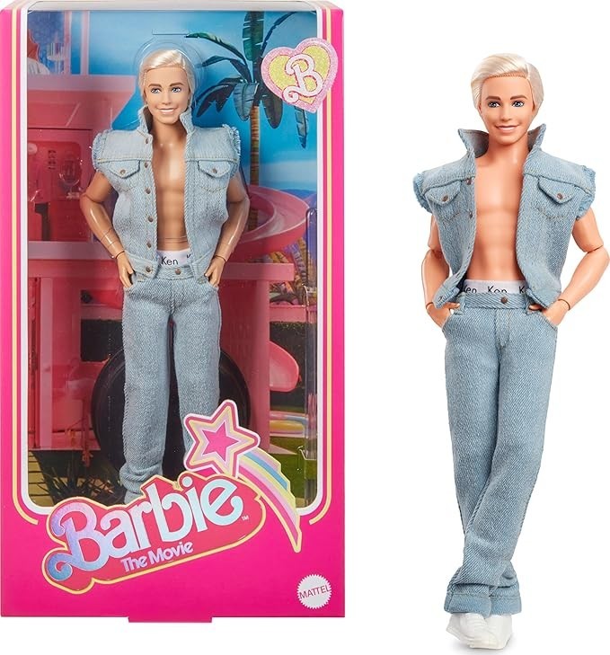 Barbie The Movie Ken Doll Wearing Denim Matching Set HRF27