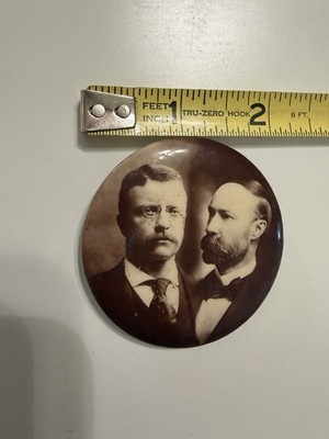 2 1/8'' Roosevelt & Fairbanks Campaign Pinback Button Great Condition!!