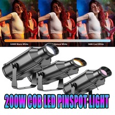 200W RGBW Dual-Color Pin Spot Beam Stage Light LED Spotlight Party Disco Xmas
