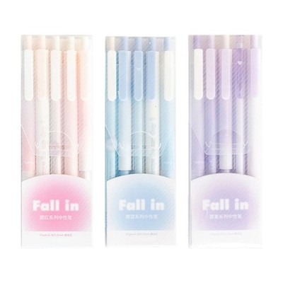 Set Of 5 Push Button Basic Markers Fine Tip For Learners Experts Creators