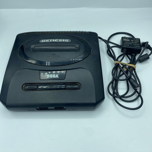Sega Genesis Model 2 MK-1631A Black System Console Only For Parts Or Repairs