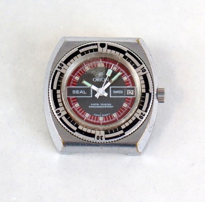 Orion Seal Vintage Taucheruhr / 1970er Jahre Armbanduhr