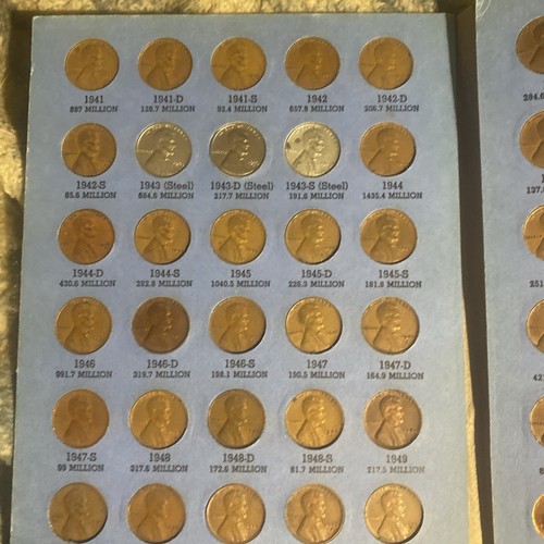 - Lincoln Head Cent Collection Book Starting 1941 fully filled out - Picture 6 of 8