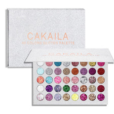 Glitter Eyeshadow Palette, 40 Colors Highly Pressed Pigmented Metallic Shimmer S