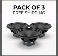 3PACK. Goldwood Sound GW-8028 8" 8 Ohm Woofer Speaker Driver 20 oz Magnet NEW