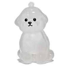 Clear Pet Hair Keychain Cute Dog Fur Keepsake Holder Creative Transparent Pet Ha