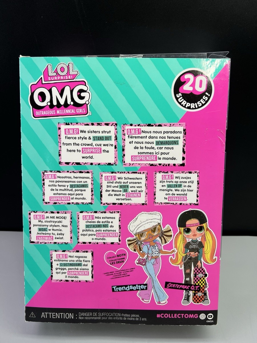 LOL Surprise OMG Skatepark Q.T. Fashion Doll 20 Surprises Unbox