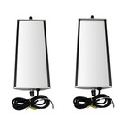16" x 6" Stainless Steel West Coast Mirror Pair Heated for HD Semi Truck New