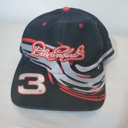 Cappello Dale Earnhardt #3 nero GM Goodwrench NASCAR Chase autentico vintage - Foto 1 di 8